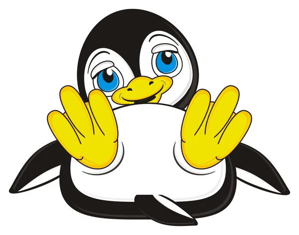 Rolig liten pingvin — Stockfoto