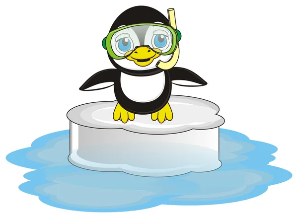 Пінгвін готовий плавати — стокове фото