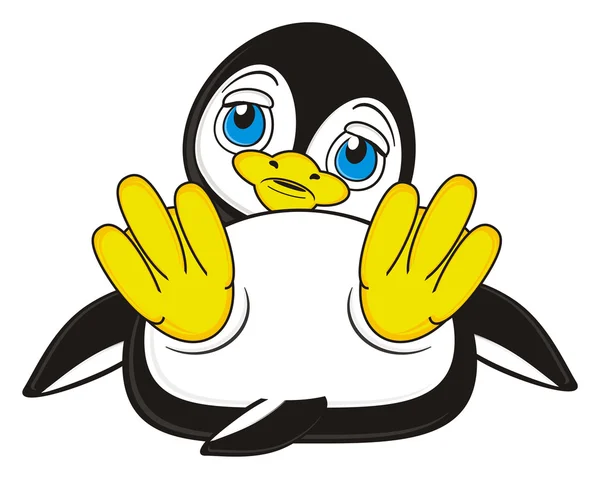 Sorgliga lilla pingvinen — Stockfoto