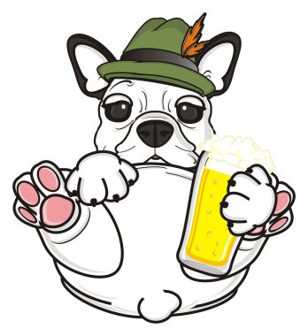 Fransız buldozer tutun bir içki