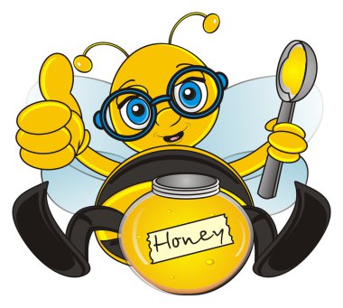 şirin ve gülümseyen arı