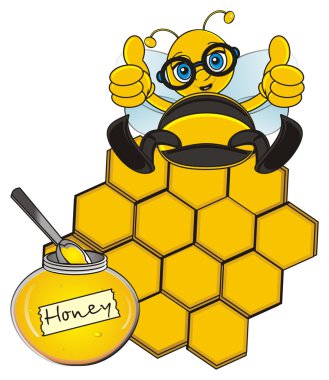 şirin ve gülümseyen arı