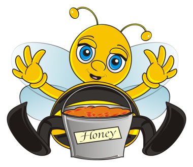 şirin ve gülümseyen arı