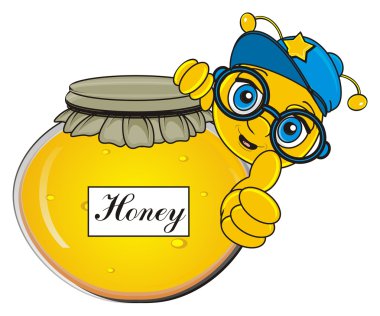 şirin ve gülümseyen arı