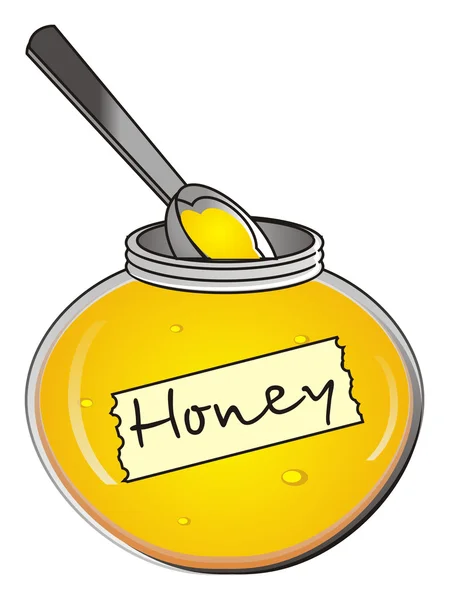Yellow testy honey — Stock Photo, Image
