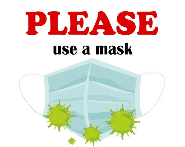 Por Favor Use Una Mascarilla —  Fotos de Stock