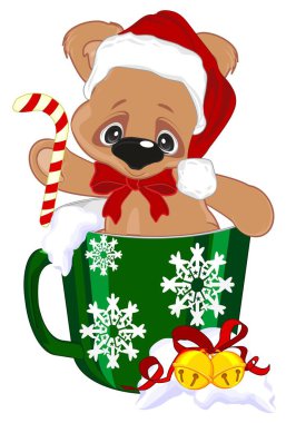 Noel oyuncak ayısı ve şeker