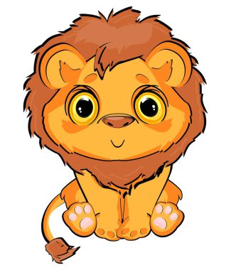 Çok tatlı aslan bebek.