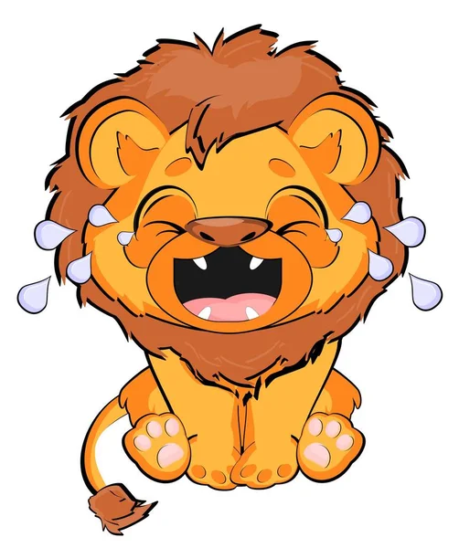 Crying Lion His Tears — Stock Photo, Image