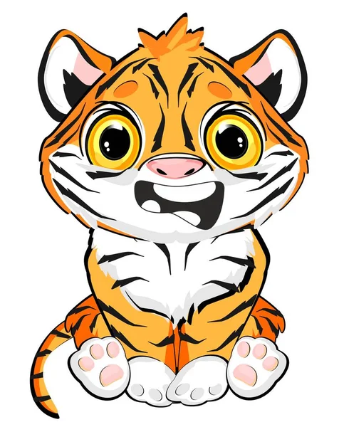 Помаранчевий Тигр Відкритим Ротом — стокове фото