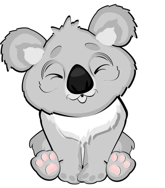 Lat Koala Med Slutna Ögon — Stockfoto