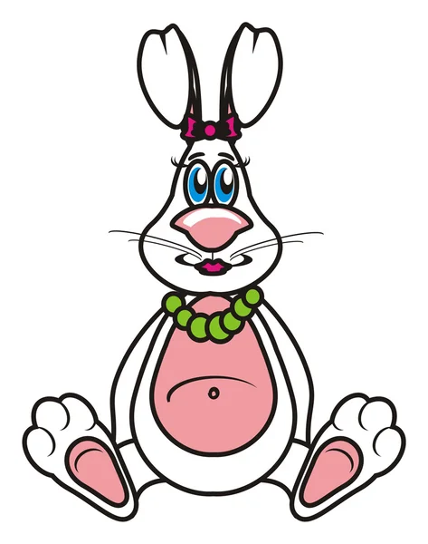 Animal, isolated, toy, childhood, cartoon, fauna, rabbit, hare, bunny, muzzle — Stock Photo, Image