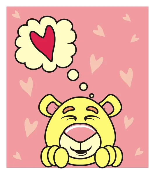 Animal, juguete, mascota, granja, infancia, niño, aislado, dibujos animados, oso, oso de peluche, peluche, amor, sentimientos, 14 de febrero, corazón, besos, abrazos, Día de San Valentín — Foto de Stock