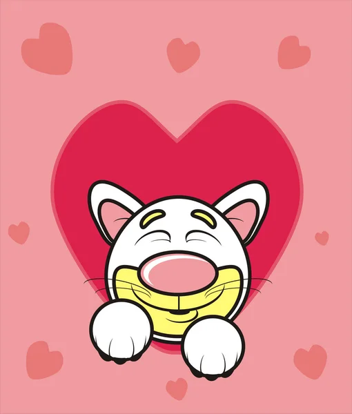 Animal, toy, pet, farm, childhood, child, isolated, cartoon, cat, kitten, love, feelings, 14 February, heart, kisses, hugs, Valentine's Day — Stock Image Animal, toy, pet, farm, childhood, child, isolated, cartoon, cat, kitten, love, feelings, 14 February, heart, kisses, hugs, Valentine's Day Stock Photo