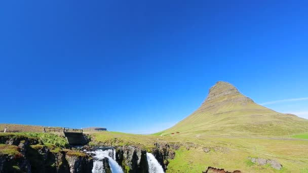 Kikjufellsfoss - Grundarfjordur — Stock video