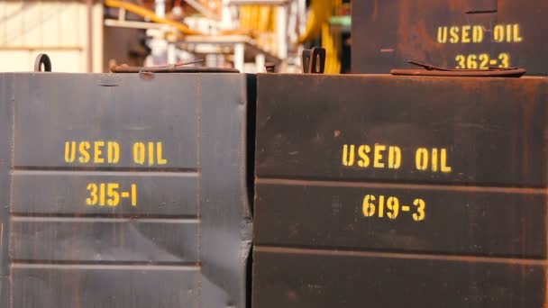 Signo de aceite usado — Vídeo de stock