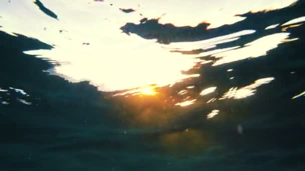 Underwater Sunset — Stockvideo