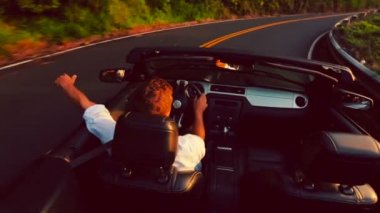 Hawaii. Steadicam Shot. Özgürlük Seyahat Tatil Konsepti.