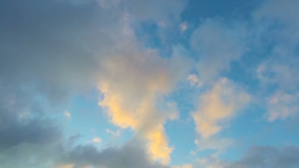 Wunderschöner farbenfroher Sonnenuntergang am Strand von Hawaii. Natur landschaftlich reizvoll. — Stockvideo