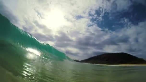 Onda azul do oceano — Vídeo de Stock