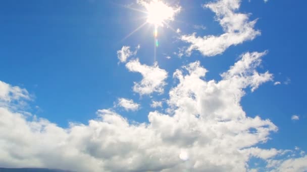 Krajina se uchylují nemovitostí cestovní záběr na Havaji s výhledem na Sandy Beach a hotely Sunny modré obloze den. — Stock video