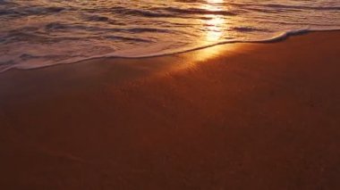 Beutiful Sandy Beach Sunset