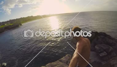 Açık hava yaşam tarzı atlama uçurum yaz Ekstrem Sporlar