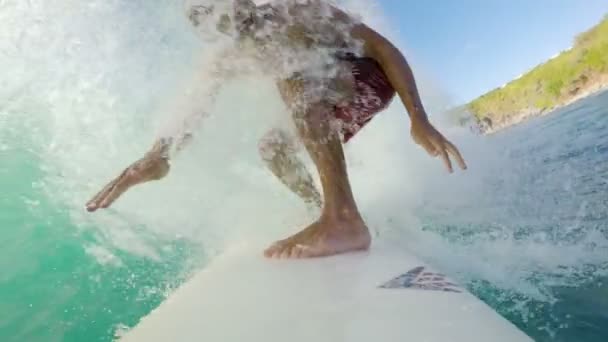 Surfing POV (Slow Motion) — Wideo stockowe