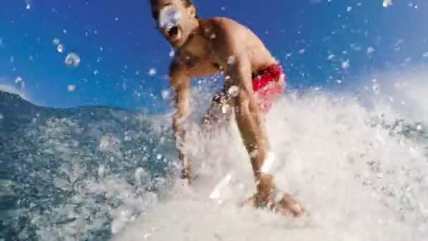 POV Surfing (Slow Motion) — Stock Footage POV Surfing (Slow Motion) Video Clip