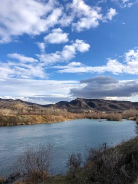 Tiflis Georgia 'nın panoramik manzarası