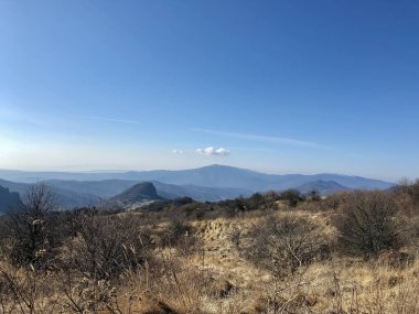 Tiflis Georgia 'nın panoramik manzarası