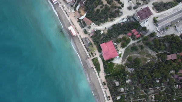Vista aérea do drone na ilha tropical — Fotografia de Stock