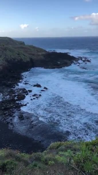 Vista sull'Oceano Atlantico Tenerife Canarie — Video Stock