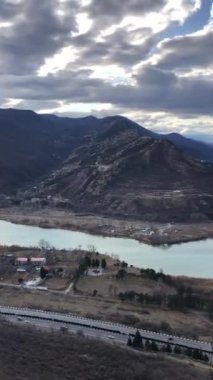Mtskheta, Georgia 'nın en iyi manzarası. görüntüler