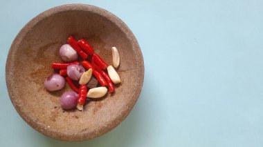 Lezzetli Asya yemeklerinin yakın görüntüsü