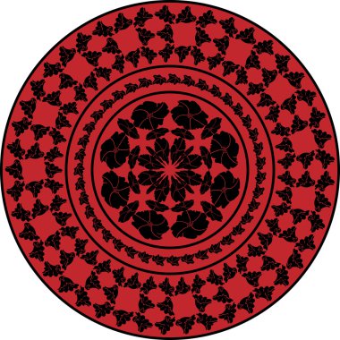 Kırmızı süs. Ebegümeci