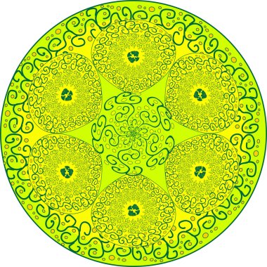 yuvarlak soyut desen