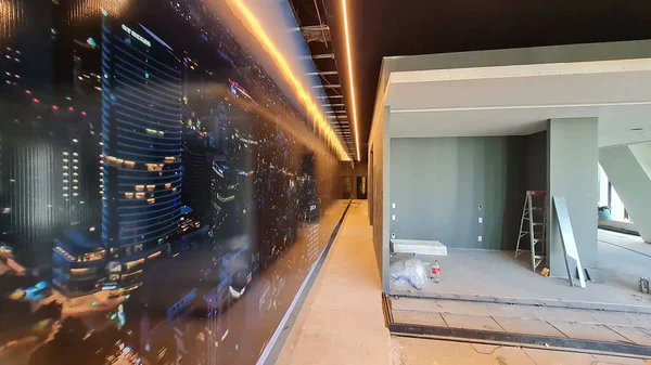 pasillo en departamento en obra