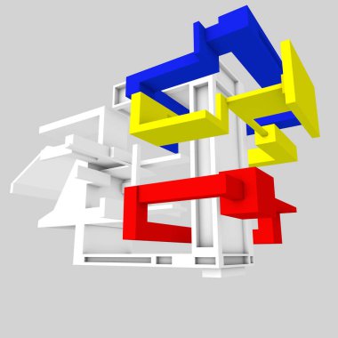 Modüler şematik 3 renk kavramı