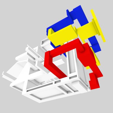 Modüler şematik 3 renk kavramı
