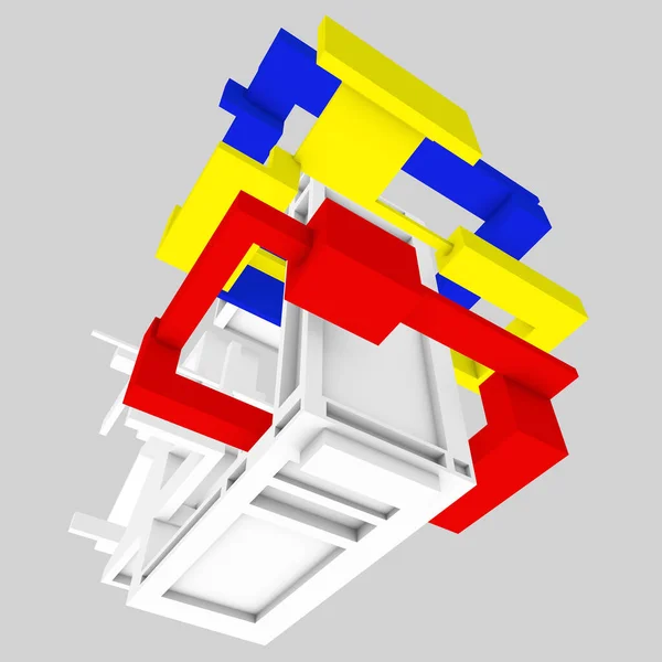 Esquema Modular Concepto Arco Colores — Foto de Stock