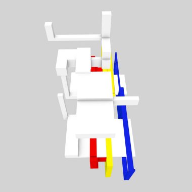 Modüler desenler gibi mimari fikirlere dayanan yapılar.