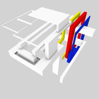 Modüler desenler gibi mimari fikirlere dayanan yapılar.