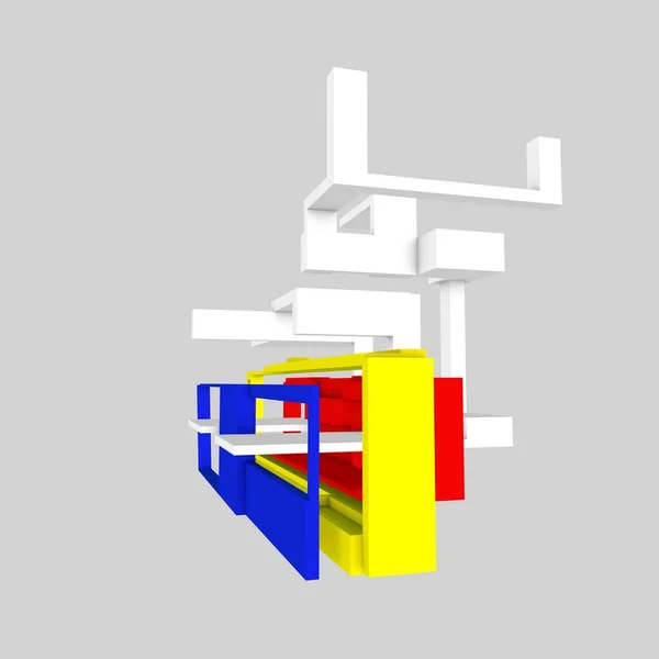 Construcciones Basadas Ideas Arquitectónicas Como Patrones Modulares — Foto de Stock