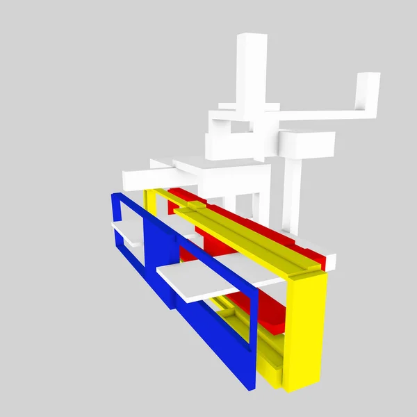 Costruzioni Basate Idee Architettoniche Come Modelli Modulari — Foto Stock