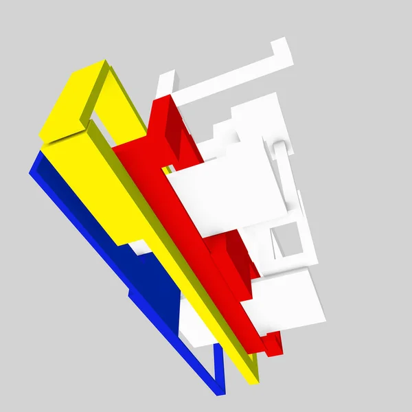 Constructions Based Architectural Ideas Modular Patterns — Stock Photo, Image