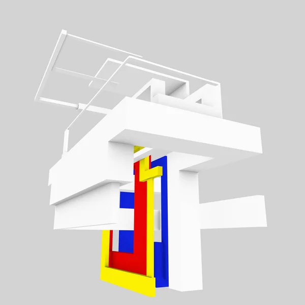 Konstruktionen Nach Architektonischen Ideen Wie Modulare Muster — Stockfoto