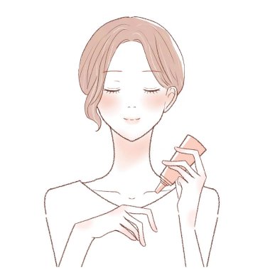 It is a young woman who is applying the hand cream.