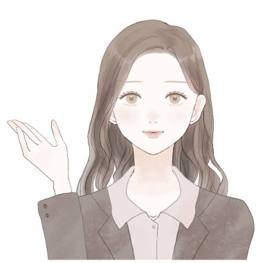 Rehberlik eden bir kadın çalışandır..