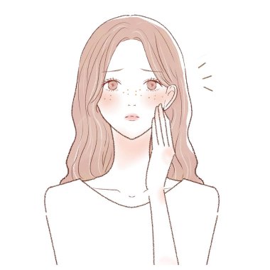 It is a young woman who cares about freckles.